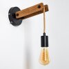 Aarhus Wall Light Dark wood, black, 1-light source
