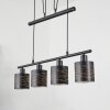 Bathinda Pendant Light black, 4-light sources