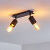 Ajaccio Ceiling Light black, 2-light sources