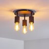 Ajaccio Ceiling Light black, 3-light sources