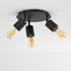 Ajaccio Ceiling Light black, 3-light sources