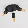 Ajaccio Ceiling Light black, 3-light sources