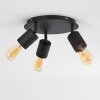 Ajaccio Ceiling Light black, 3-light sources