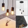 Ajaccio Pendant Light black, 3-light sources