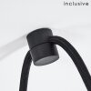 Ajaccio Pendant Light black, 3-light sources