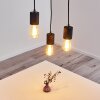 Ajaccio Pendant Light black, 3-light sources