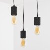 Ajaccio Pendant Light black, 3-light sources