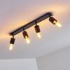 Ajaccio Ceiling Light black, 4-light sources