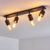 Ajaccio Ceiling Light black, 4-light sources