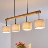 Adelboden Pendant Light Light wood, black, 4-light sources