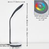 Paphos Table lamp LED black, 1-light source, Colour changer