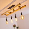 Palmetto Ceiling Light Light wood, black, 4-light sources