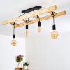 Palmetto Ceiling Light Light wood, black, 4-light sources