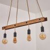 Aarhus Pendant Light Dark wood, black, 4-light sources