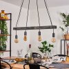 Aarhus Pendant Light Dark wood, black, 4-light sources