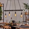 Aarhus Pendant Light Dark wood, black, 4-light sources