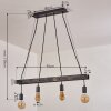 Aarhus Pendant Light Dark wood, black, 4-light sources