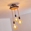 Garland Ceiling Light Dark wood, black, 3-light sources
