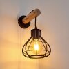 Gainesville Wall Light Light wood, black, 1-light source