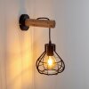 Gainesville Wall Light Light wood, black, 1-light source