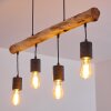 Ajaccio Pendant Light Dark wood, black, 4-light sources