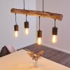 Ajaccio Pendant Light Dark wood, black, 4-light sources