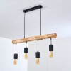 Ajaccio Pendant Light Dark wood, black, 4-light sources