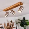 Zuoz Ceiling Light Light wood, 3-light sources