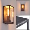 Hakkas Outdoor Wall Light black, silver, 1-light source