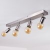 Tulla Ceiling Light matt nickel, 4-light sources