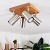Zuoz Ceiling Light Light wood, 4-light sources