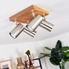 Zuoz Ceiling Light Light wood, 4-light sources