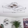Batuna Ceiling Light LED matt nickel, 1-light source