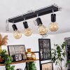 Tulla Ceiling Light black, 4-light sources