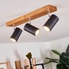 Zuoz Ceiling Light Light wood, 3-light sources