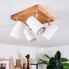 Zuoz Ceiling Light Light wood, 4-light sources