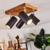 Zuoz Ceiling Light Light wood, 4-light sources