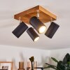 Zuoz Ceiling Light Light wood, 4-light sources