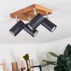 Zuoz Ceiling Light Light wood, 4-light sources