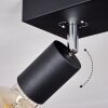 Tulla Ceiling Light black, 3-light sources