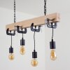 Hautahi Pendant Light Light wood, black, 4-light sources