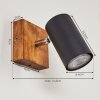 Zuoz Ceiling Light Light wood, 1-light source