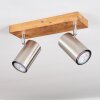 Zuoz Ceiling Light Light wood, 2-light sources
