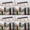 Tulla Ceiling Light brass, black, 4-light sources