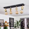 Tulla Ceiling Light brass, black, 4-light sources