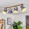 Orny Ceiling Light grey, Light wood, 4-light sources