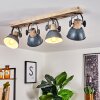 Orny Ceiling Light grey, Light wood, 4-light sources