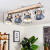 Orny Ceiling Light grey, Light wood, 4-light sources