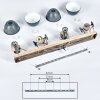 Orny Ceiling Light grey, Light wood, 4-light sources