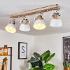 Orny Ceiling Light Light wood, white, 4-light sources